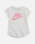 T-shirt Nike Futura - Blanc/Rose