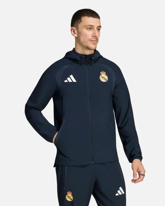 Veste Real Madrid Tiro Travel 2026/2027- Bleu
