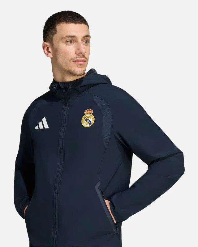 Veste Real Madrid Tiro Travel 2026/2027- Bleu