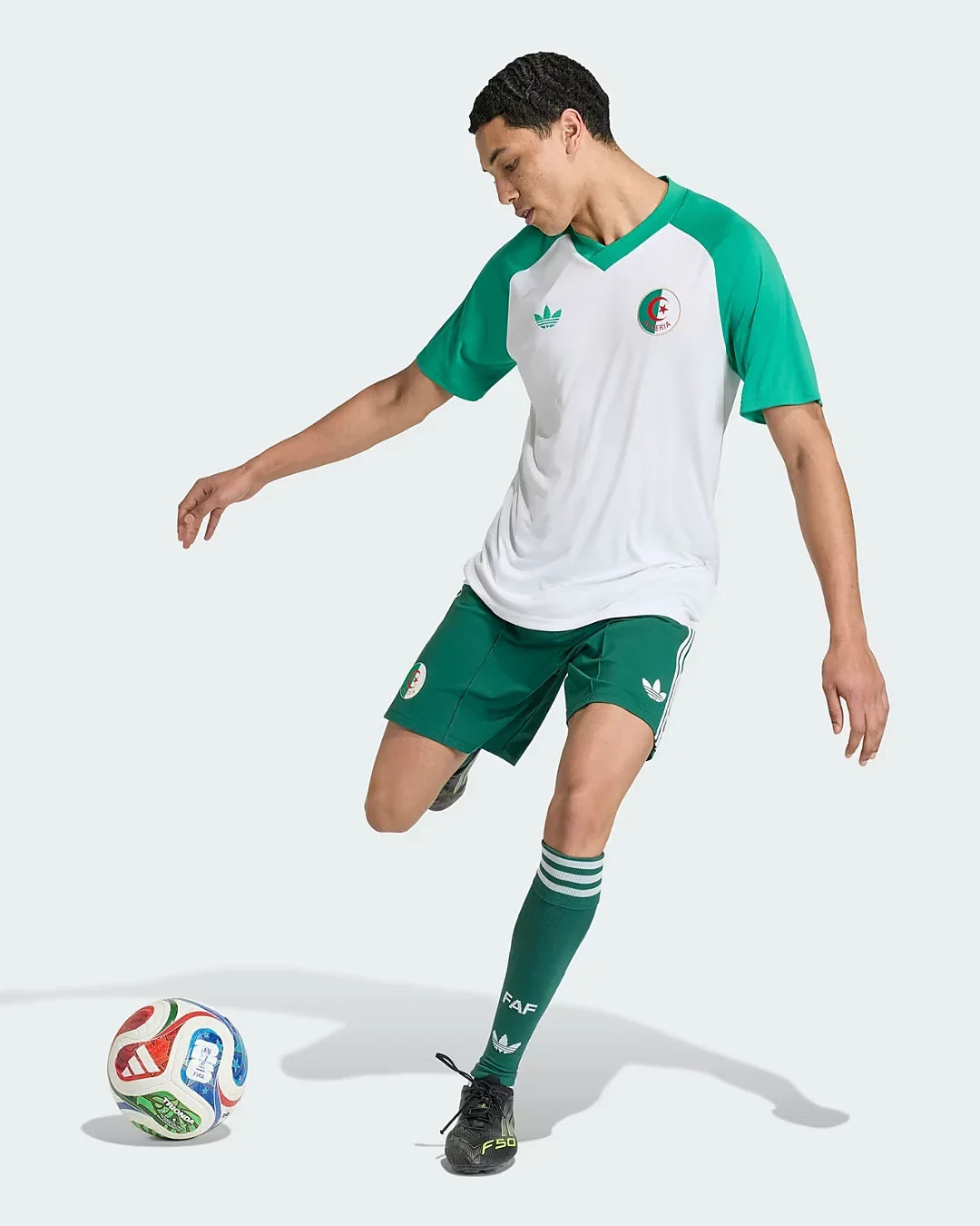 Maillot d'entraînement Algérie Coupe du monde 2026 - Blanc/Vert