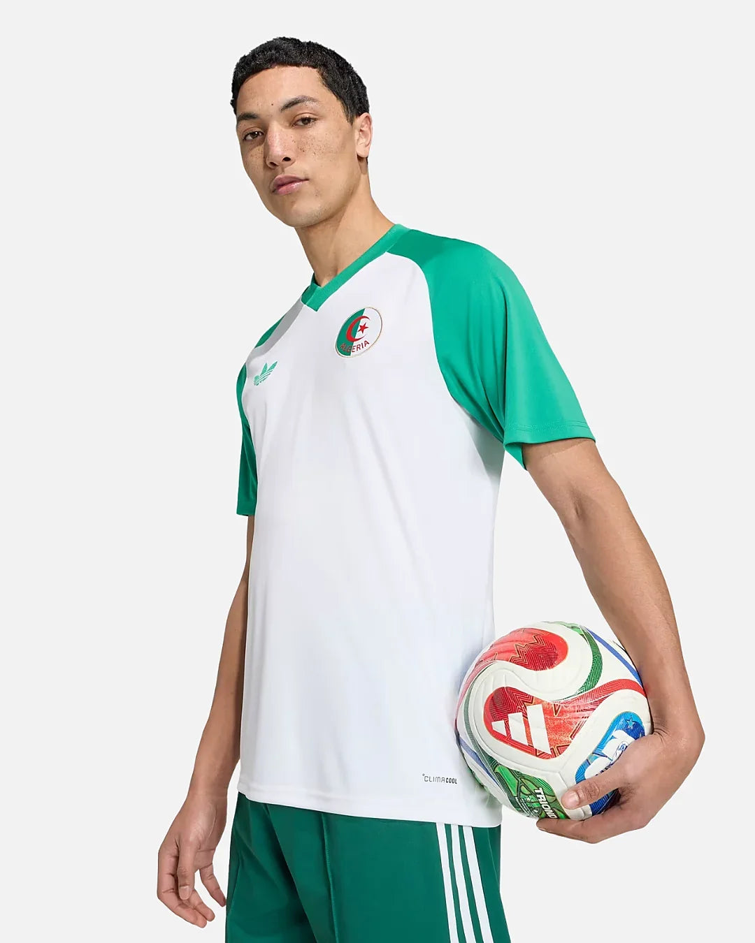 Maillot d'entraînement Algérie Coupe du monde 2026 - Blanc/Vert