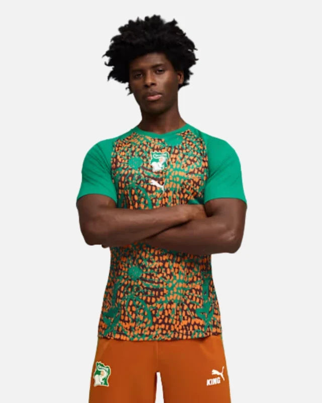 Maillot Pré-Match Côte d'Ivoire Coupe du Monde 2026 - Vert