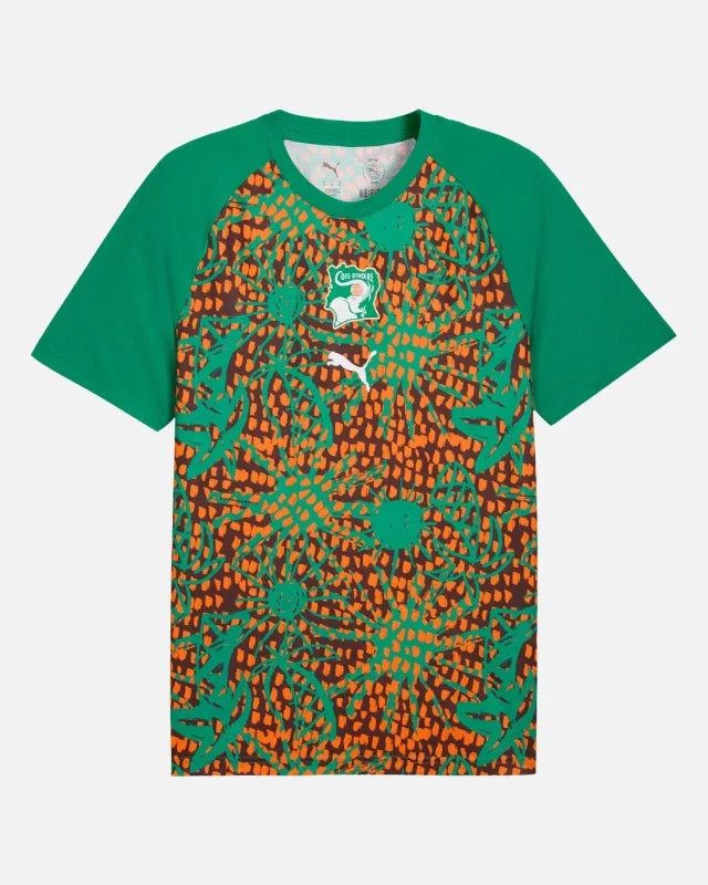 Maillot Pré-Match Côte d'Ivoire Coupe du Monde 2026 - Vert