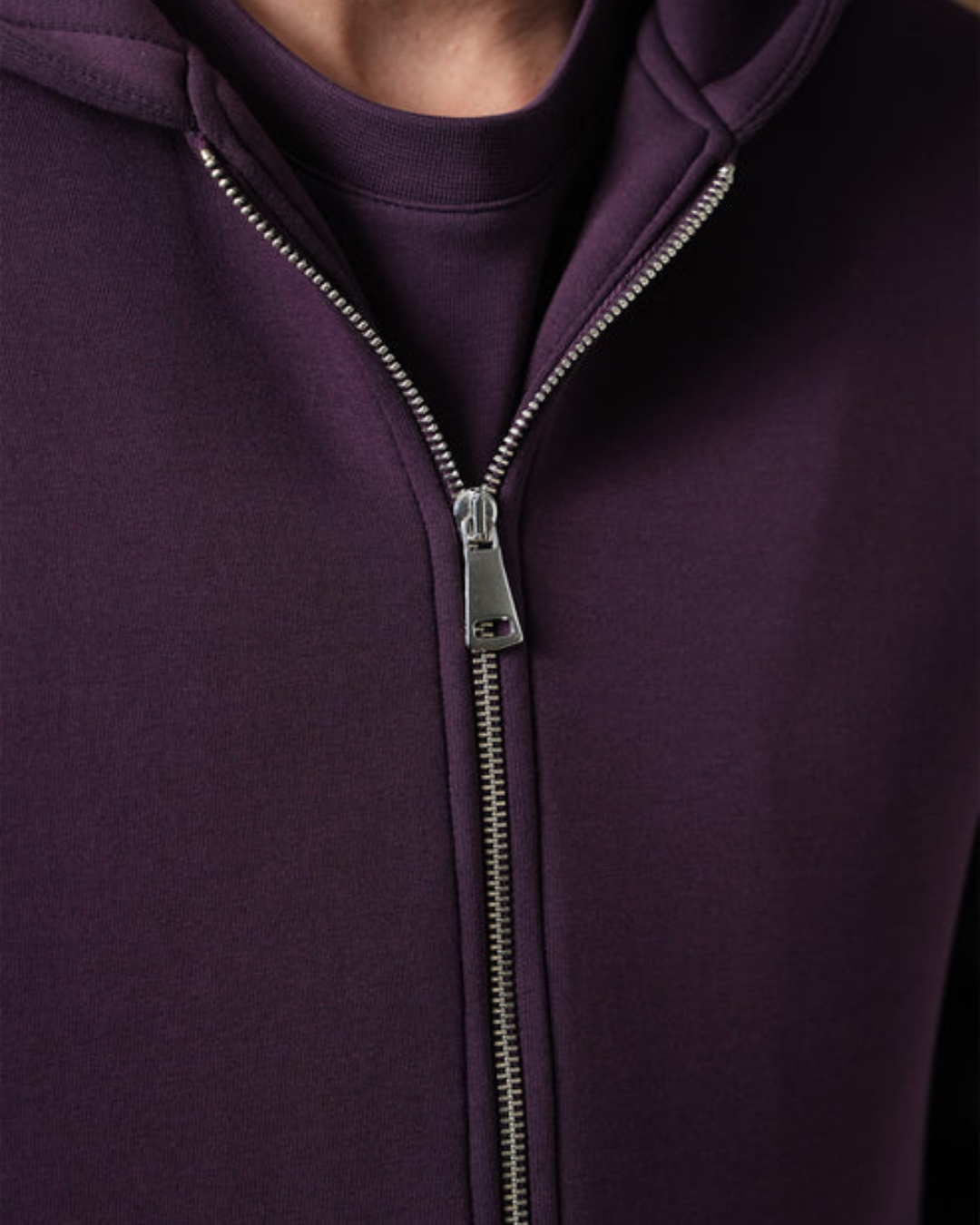 Survetement Basic à Capuche Zip - Violet
