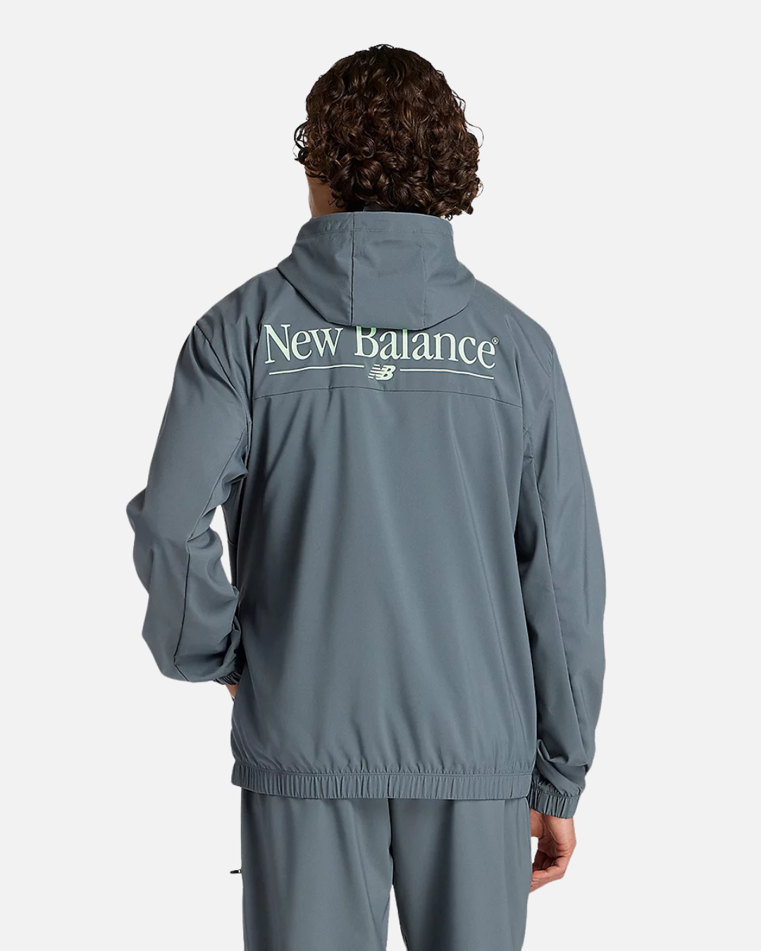 Veste à capuche New Balance Reimagined Woven - Gris