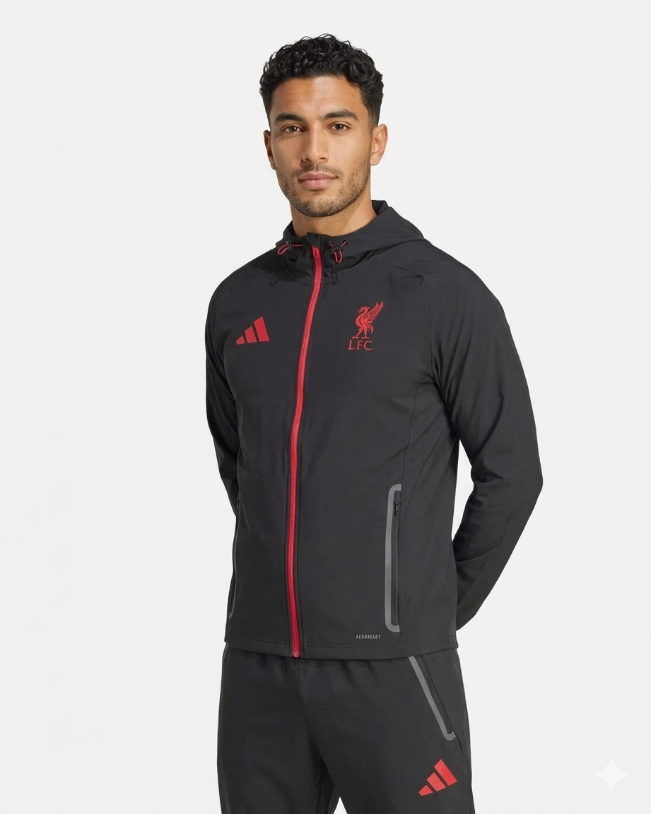 Veste Liverpool FC Tiro 25 - Noir/Rouge