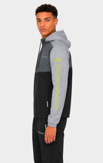 Veste de survêtement Running Serramont Thermodrive - Noir/Gris/Vert