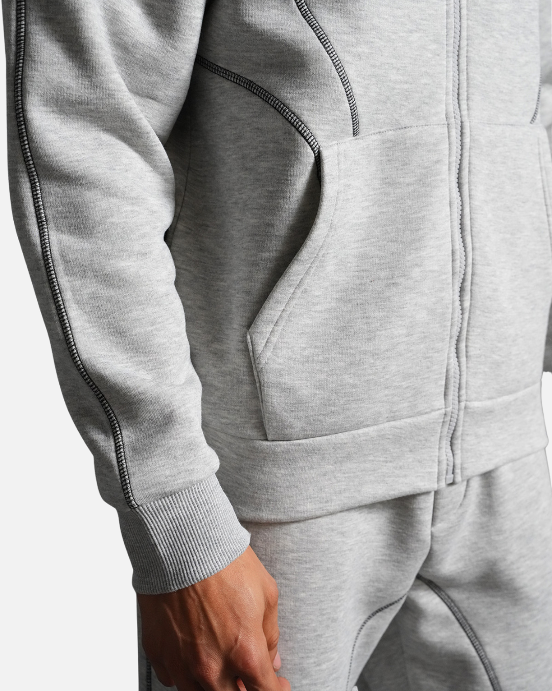 Survêtement Basic Homme Oversize - Gris