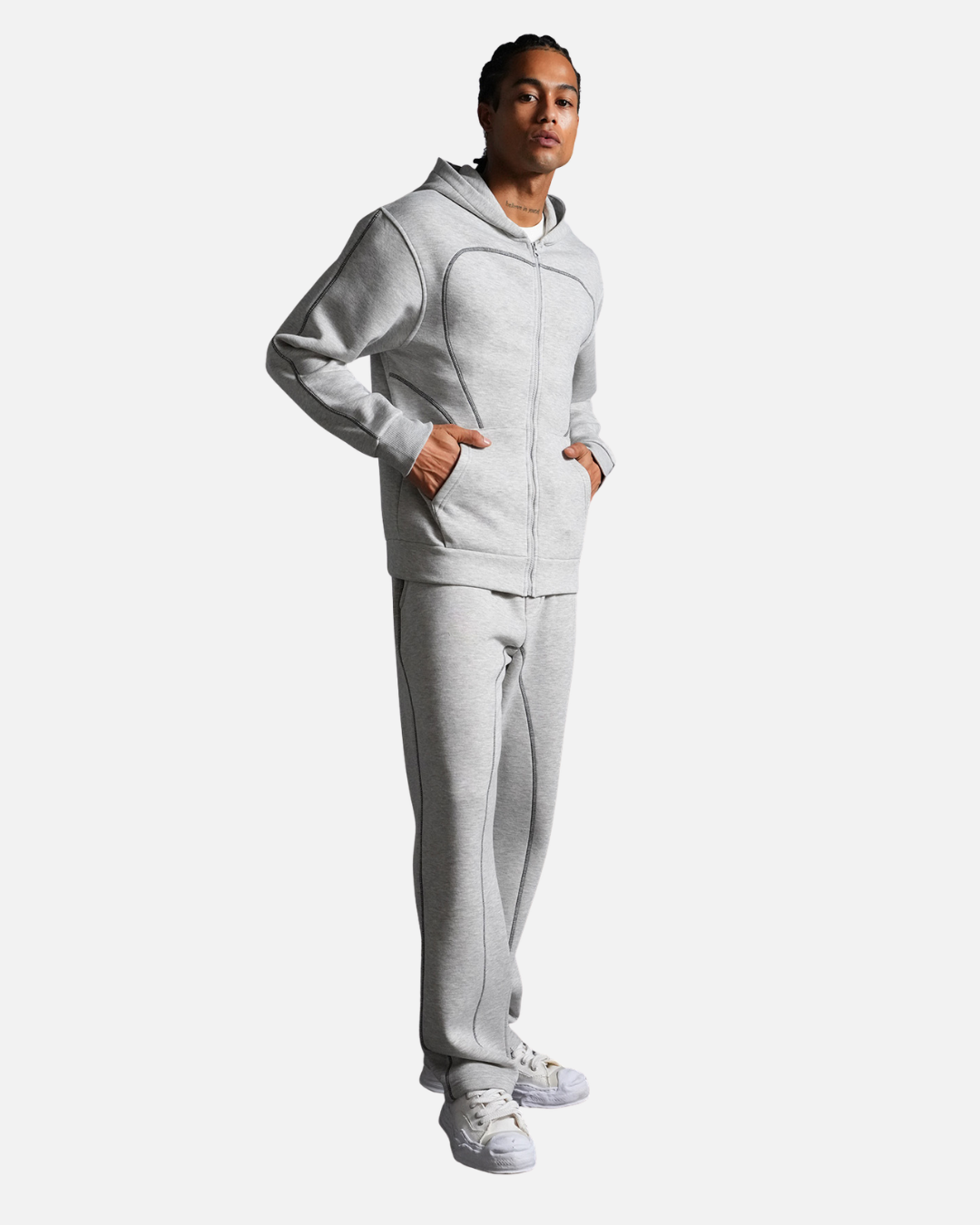 Survêtement Basic Homme Oversize - Gris