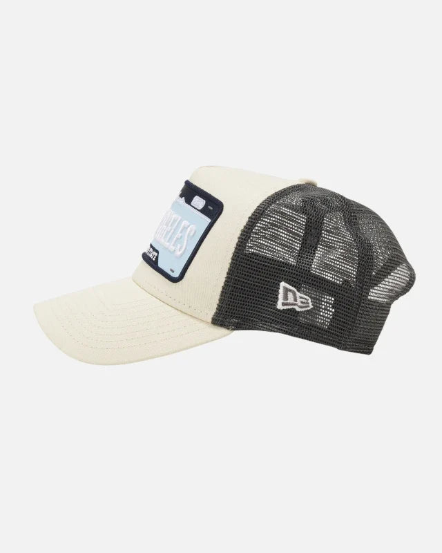 Casquette New Era Tonal Patch Trucker - Blanc