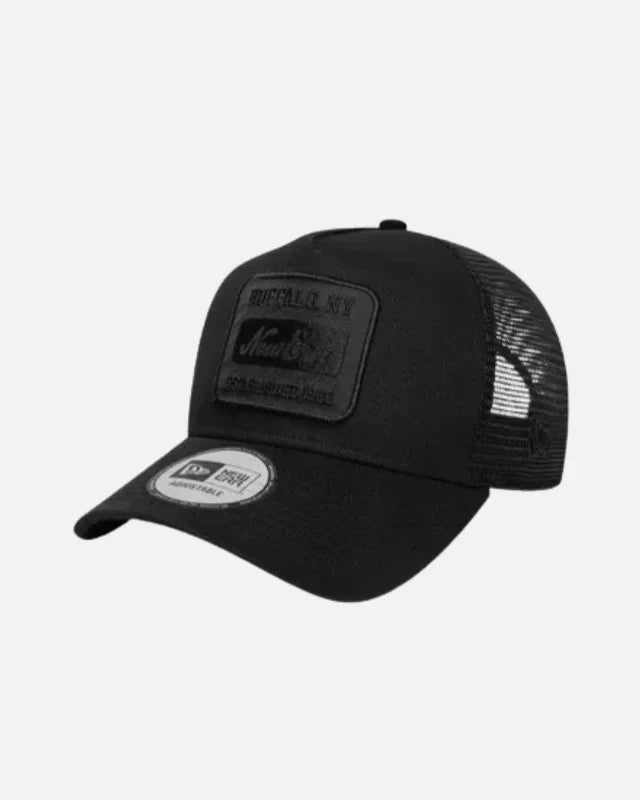 Casquette New Era Tonal Patch Trucker - Noir