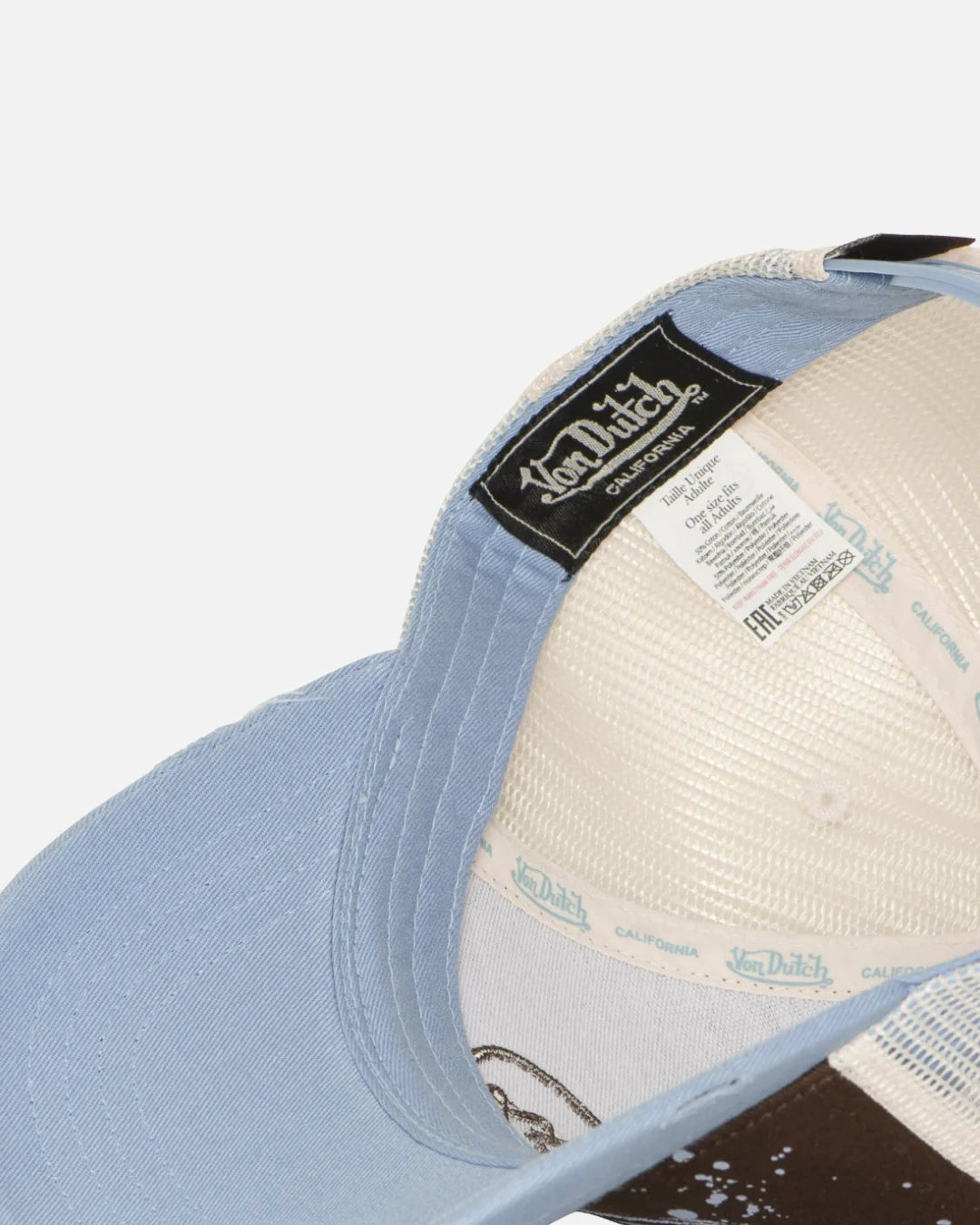 Casquette Von Dutch - Bleu/Marron/Beige
