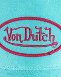 Casquette Vondutch - Turquoise/Rouge