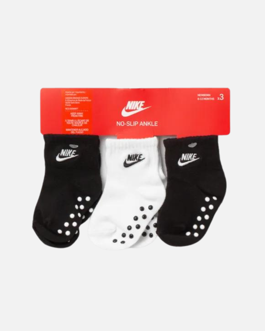 Chaussettes Nike Bébé - Noir/Blanc