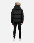 Doudoune avec Cagoule Intégrée Helvetica Middle Block II - Noir