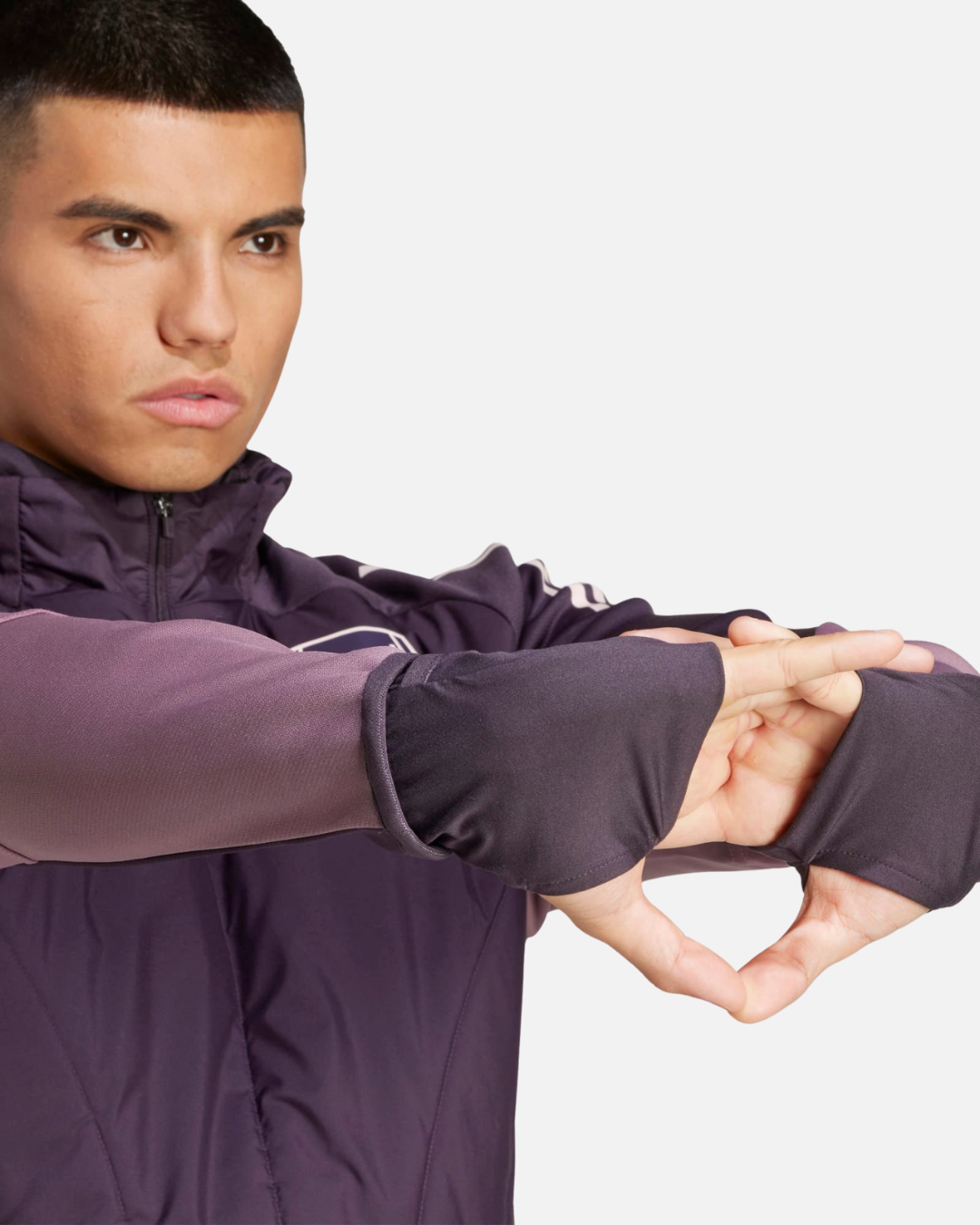 Veste Arsenal 2024/2025 cagoule intégrée - Violet/Rose