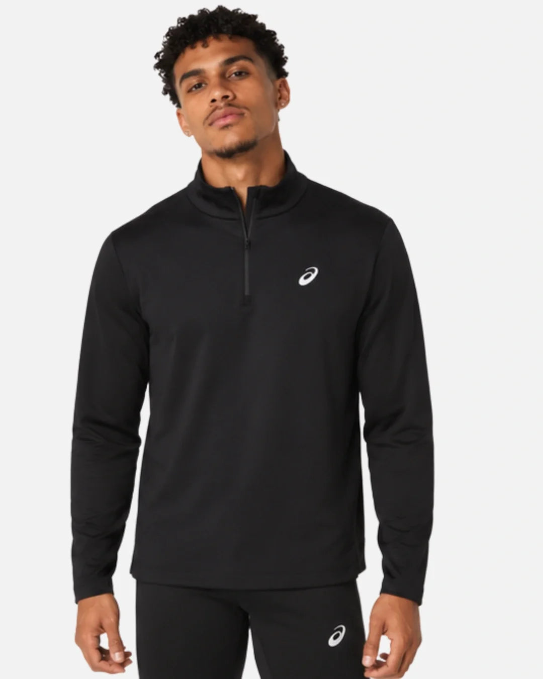 Haut Asics CORE LS 1/2 ZIP WINTER - Noir