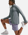 Haut de running à demi-zip Nike Miler Dri-FIT - Gris