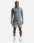 Haut de running à demi-zip Nike Miler Dri-FIT - Gris