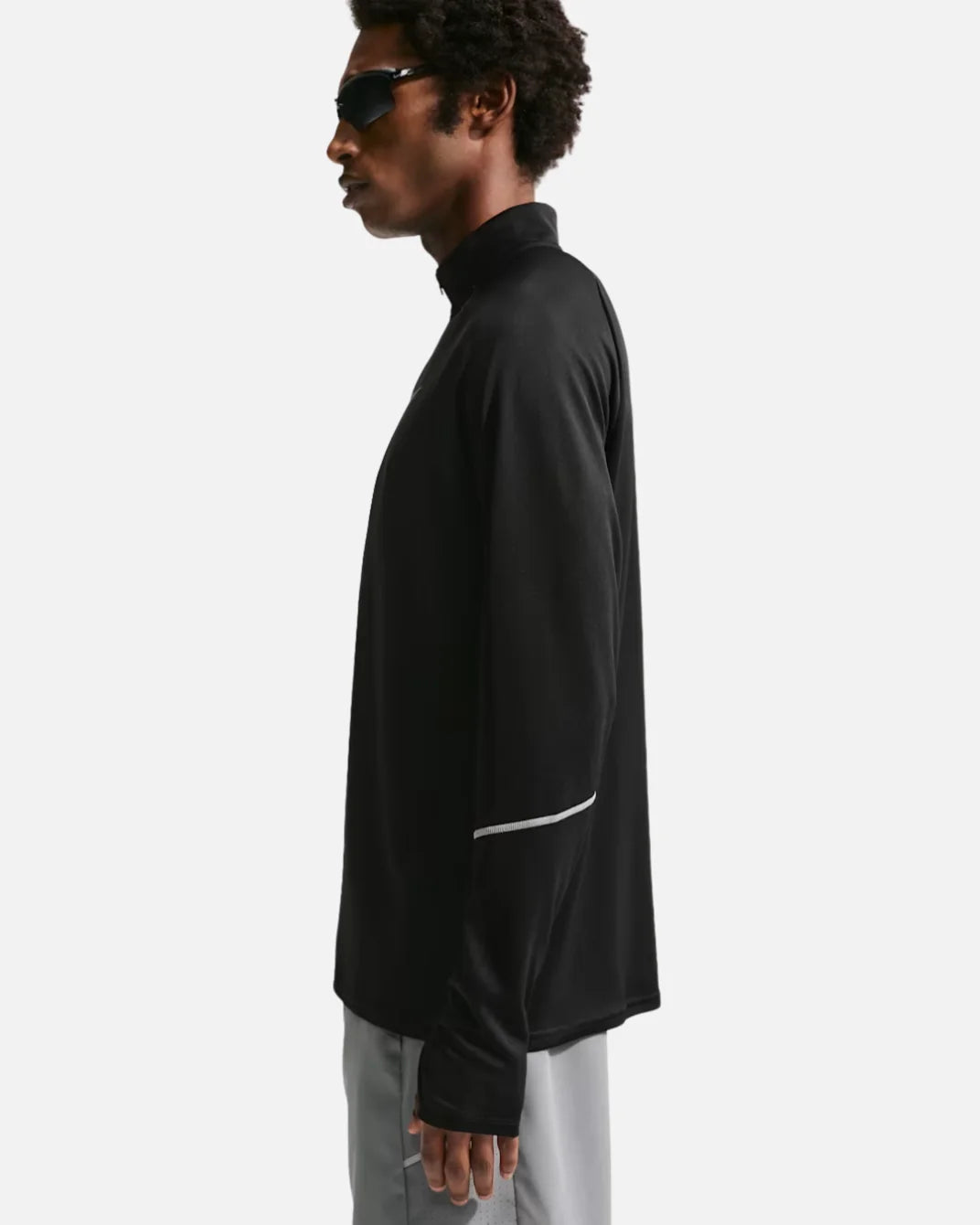 Haut de running à demi-zip Nike Miler Dri-FIT - Noir