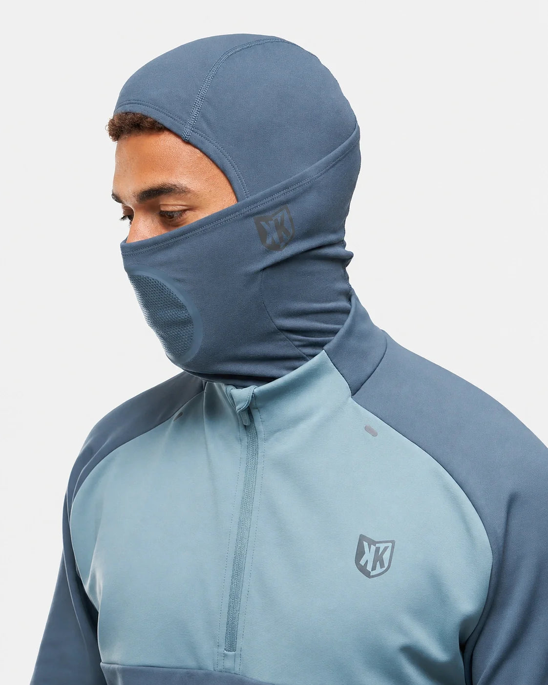 Haut 1/2 Zip FK Rocks II Cagoule Intégrée - Bleu