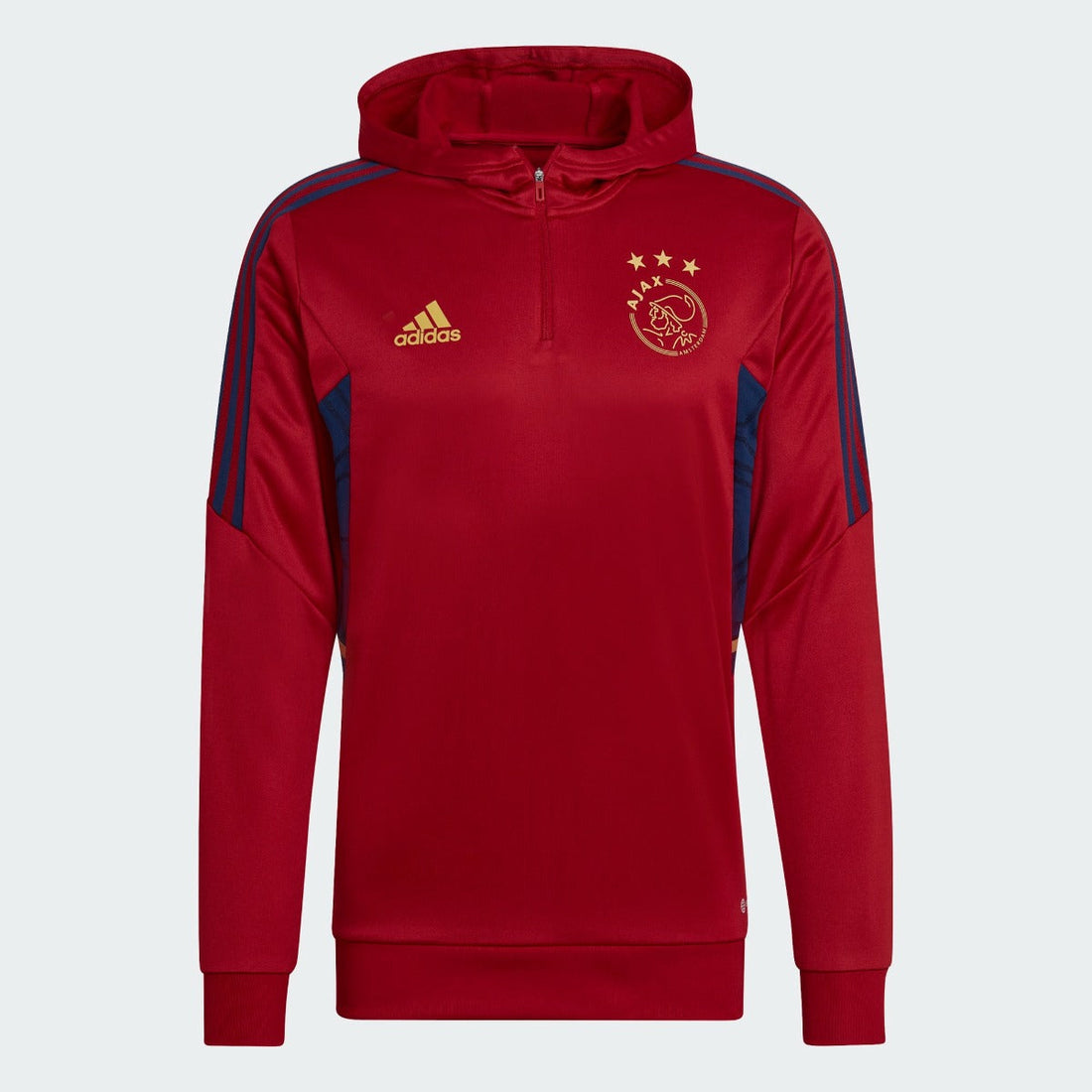 Haut d'entrainement à capuche Ajax Amsterdam - Rouge/Bleu