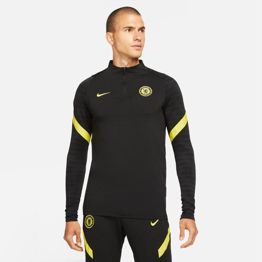 Haut d'entrainement Chelsea Strike Drill - Noir/Jaune