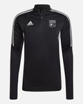 Haut d'entrainement OL 2022/2023 - Noir/Blanc