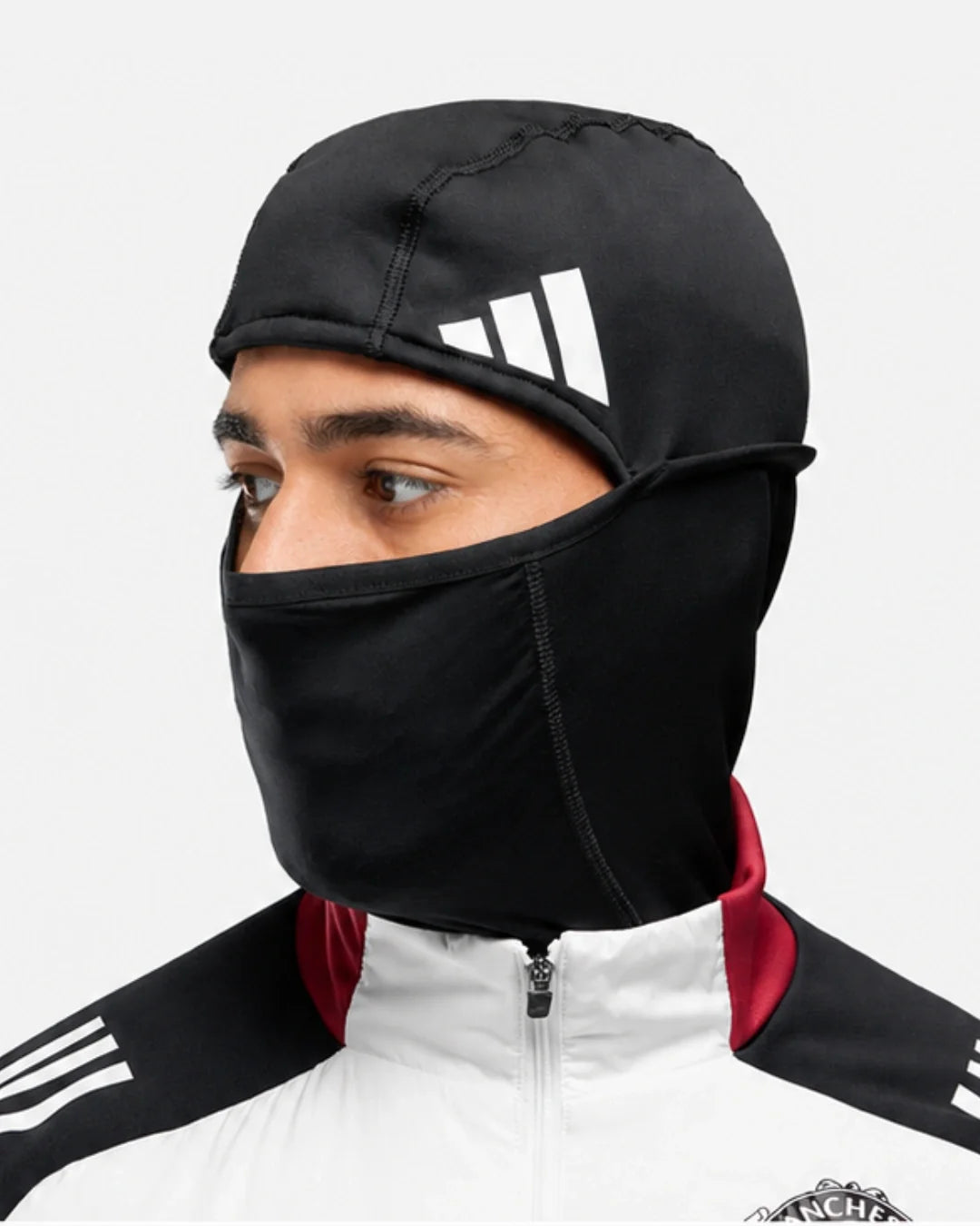 Haut Manchester United 2024/2025 cagoule intégrée - Blanc/Noir/Rouge