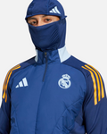 Haut Real Madrid 2024/2025 Cagoule Intégrée - Bleu/Jaune