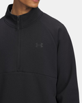 Haut Under Armour 1/2 zip Unstoppable Fleece - Noir