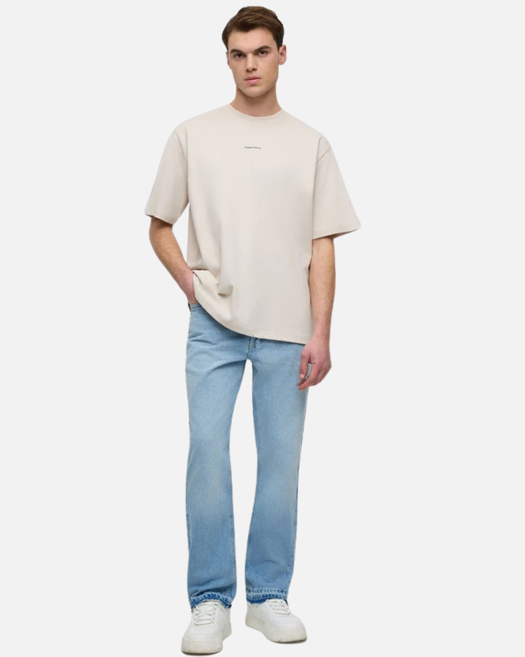 Jean ADJ Gusset Panel Straight Fit - Bleu Clair