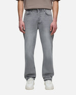 Jean ADJ Gusset Panel Straight Fit - Gris