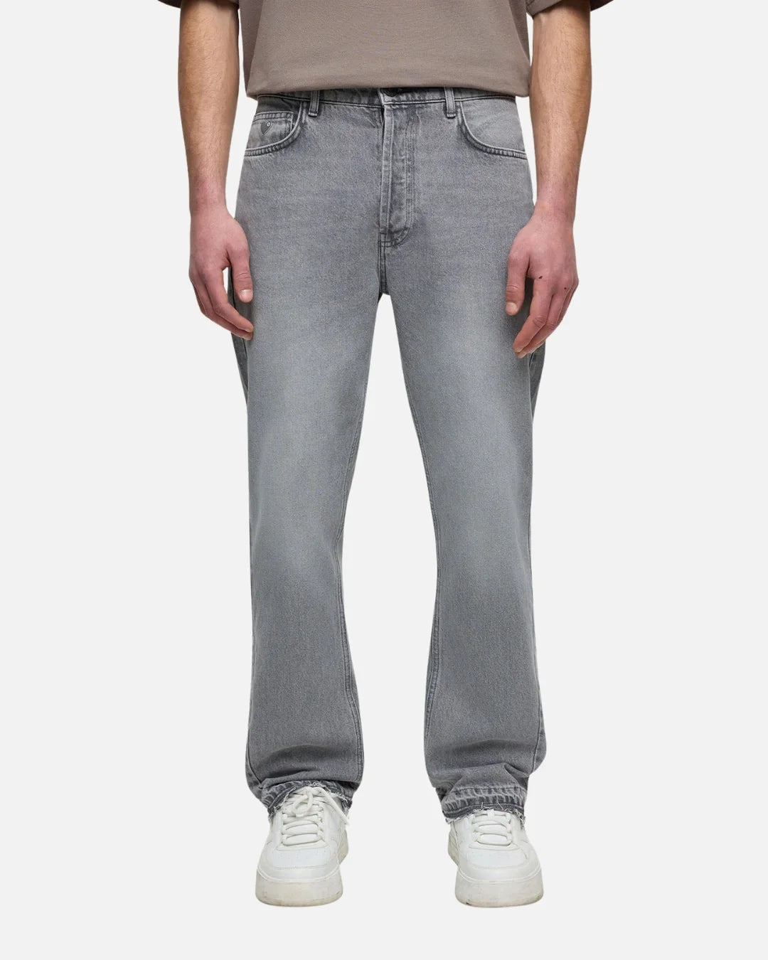 Jean ADJ Gusset Panel Straight Fit - Gris