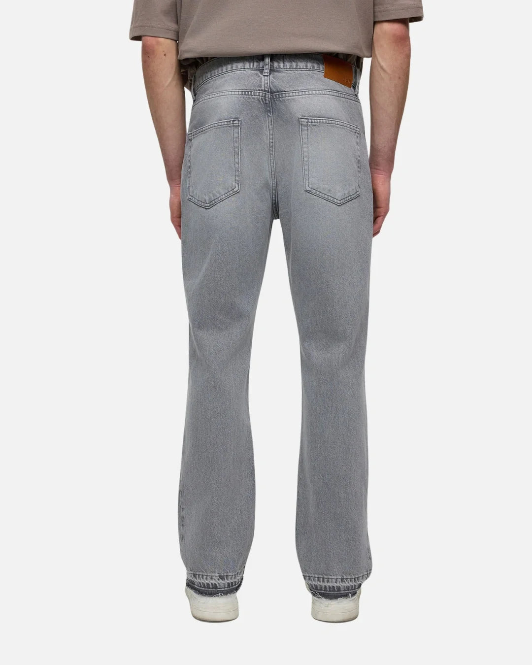 Jean ADJ Gusset Panel Straight Fit - Gris