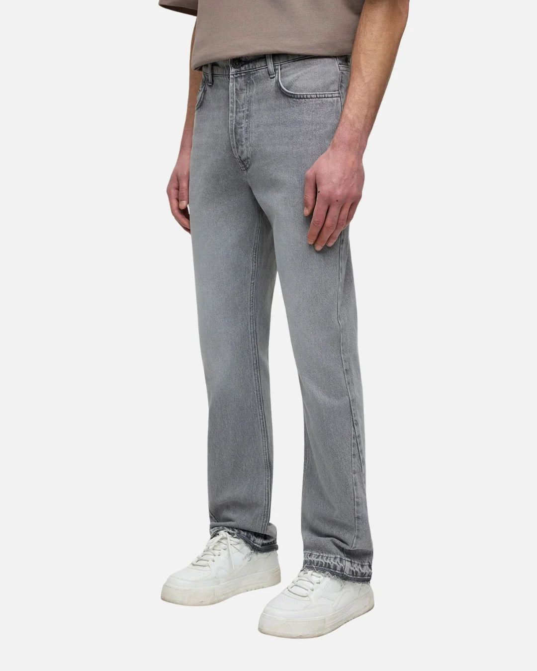 Jean ADJ Gusset Panel Straight Fit - Gris