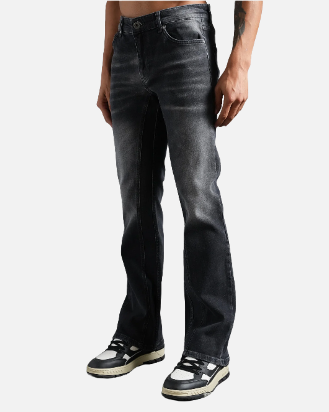 Jeans Flare Fit Ikao - Noir