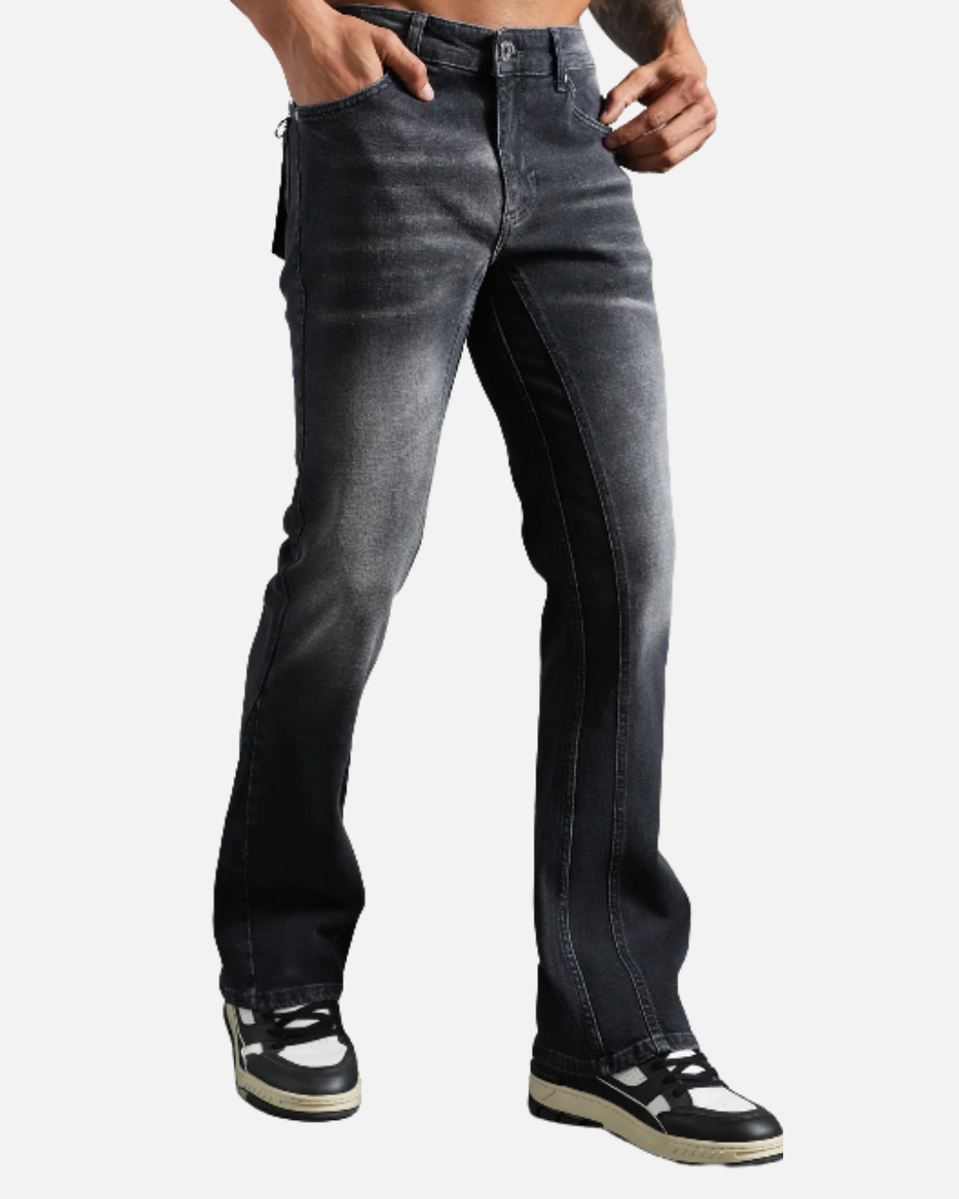 Jeans Flare Fit Ikao - Noir