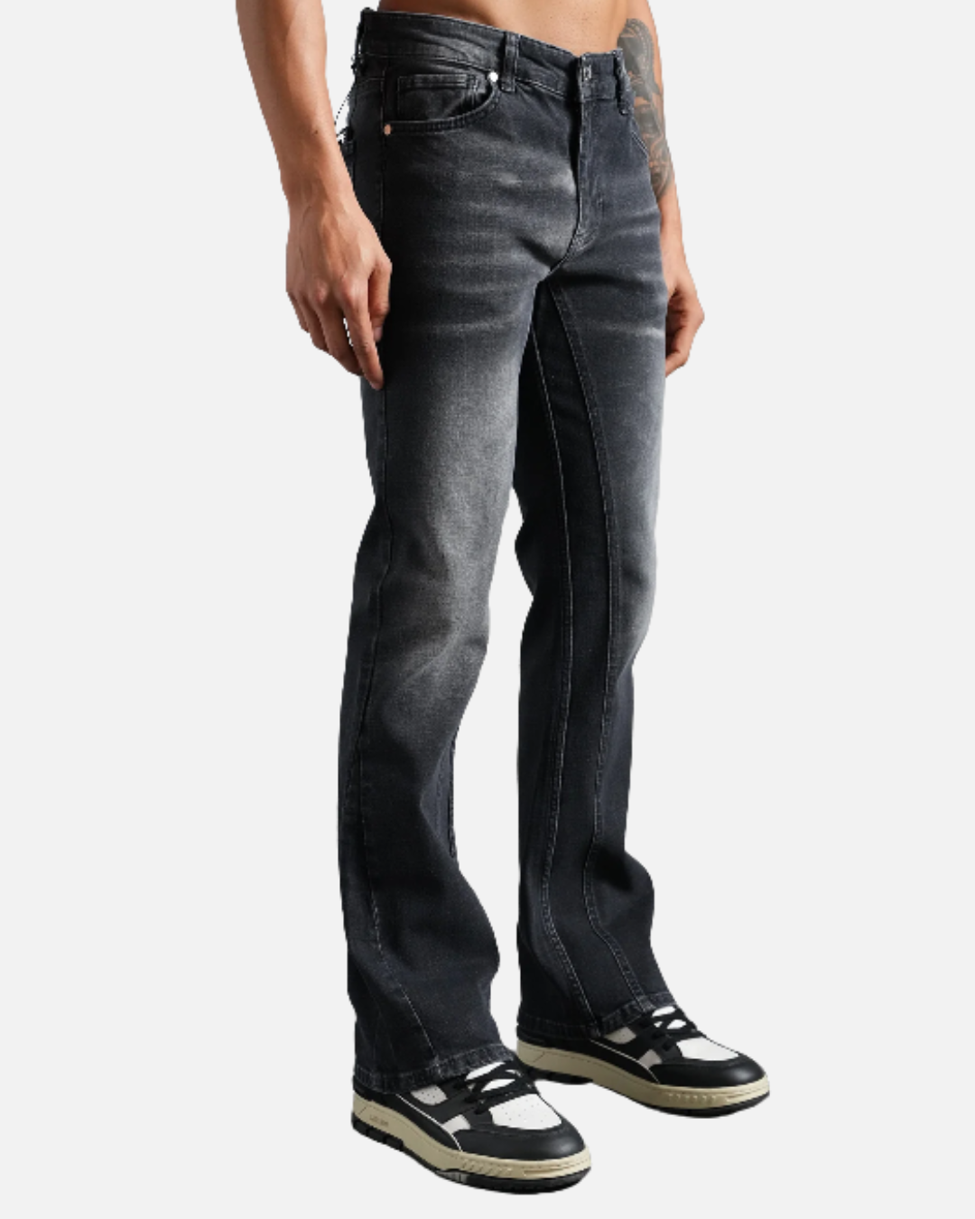 Jeans Flare Fit Ikao - Noir