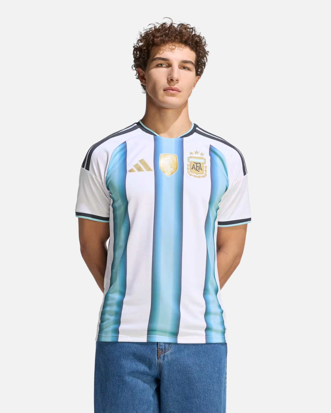 Maillot Domicile Argentine Coupe du Monde 2026 - Blanc/Bleu
