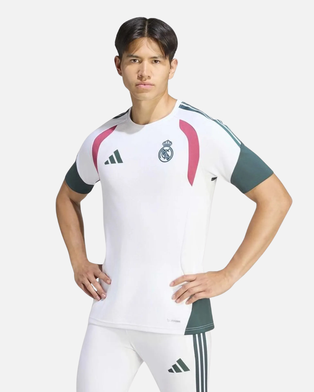 Maillot d'entrainement Real Madrid 2026/2027 - Blanc/Vert/Rose