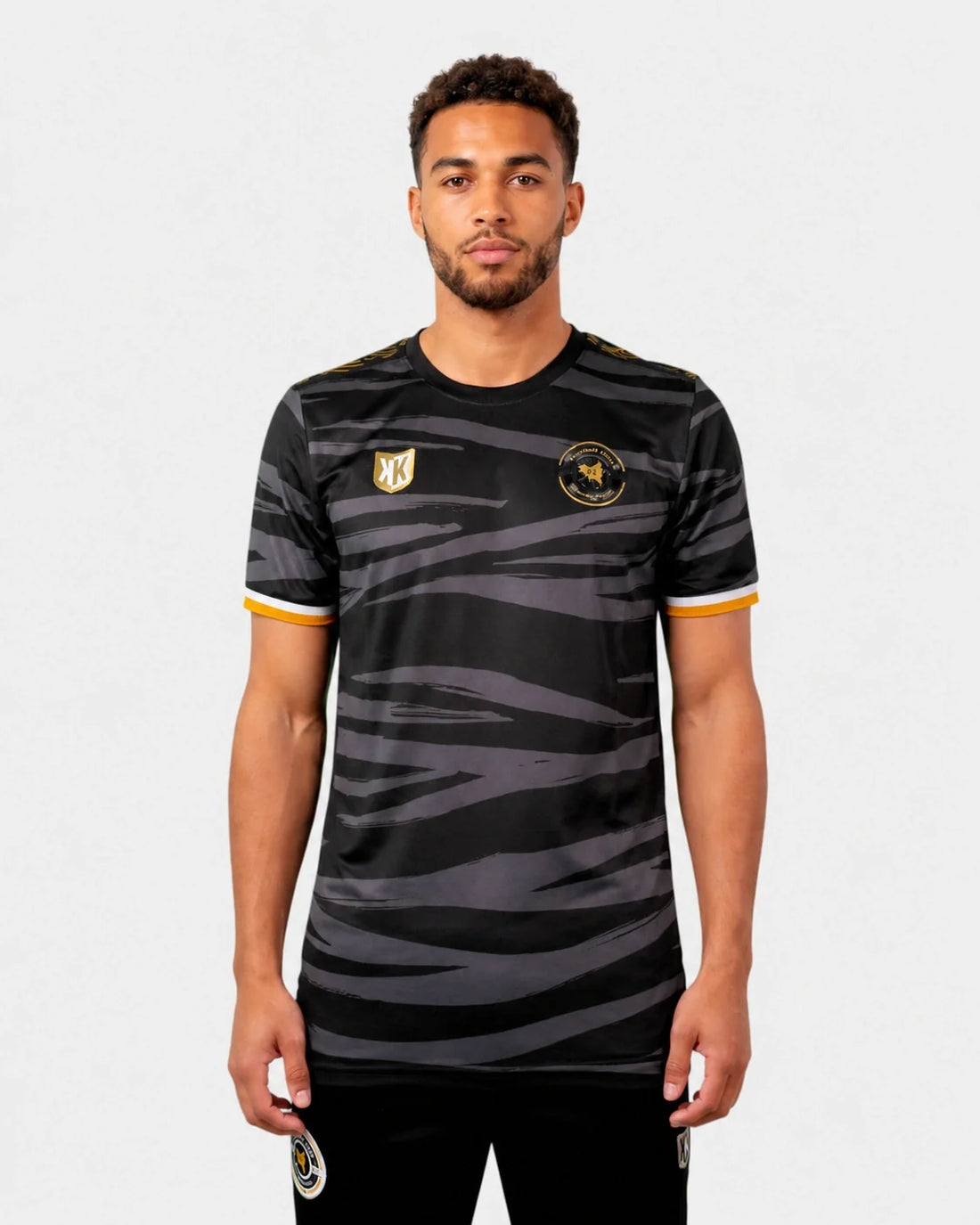 Maillot Domicile FC93 - Noir/Gris/Or