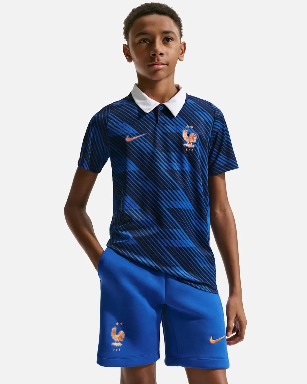 Maillot Domicile Équipe de France Coupe du Monde 2026 Junior - Bleu
