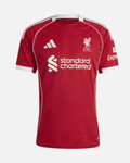 Maillot Domicile Liverpool 2025/2026 - Rouge/Blanc