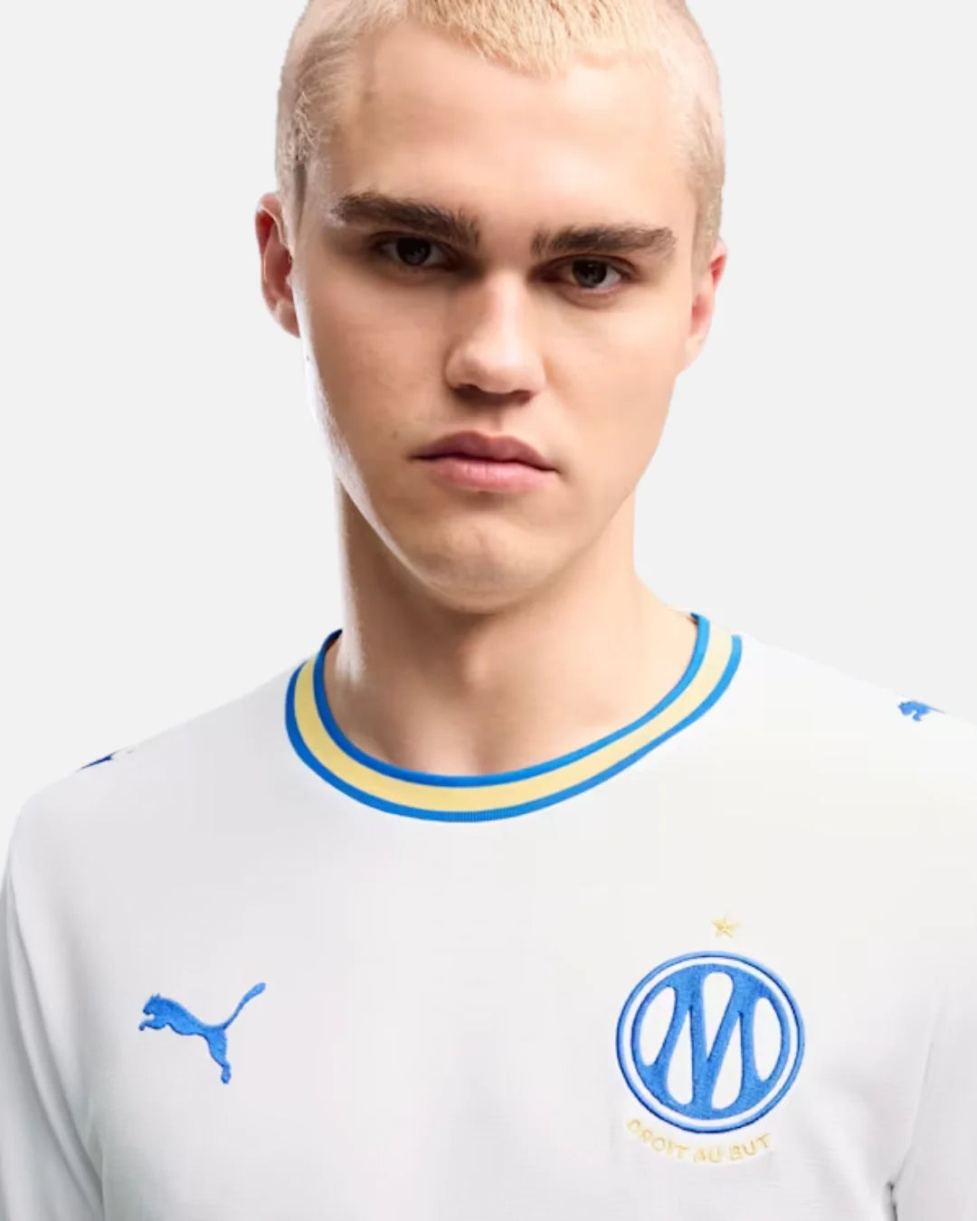 Maillot Domicile OM 2026/2027 - Blanc/Bleu