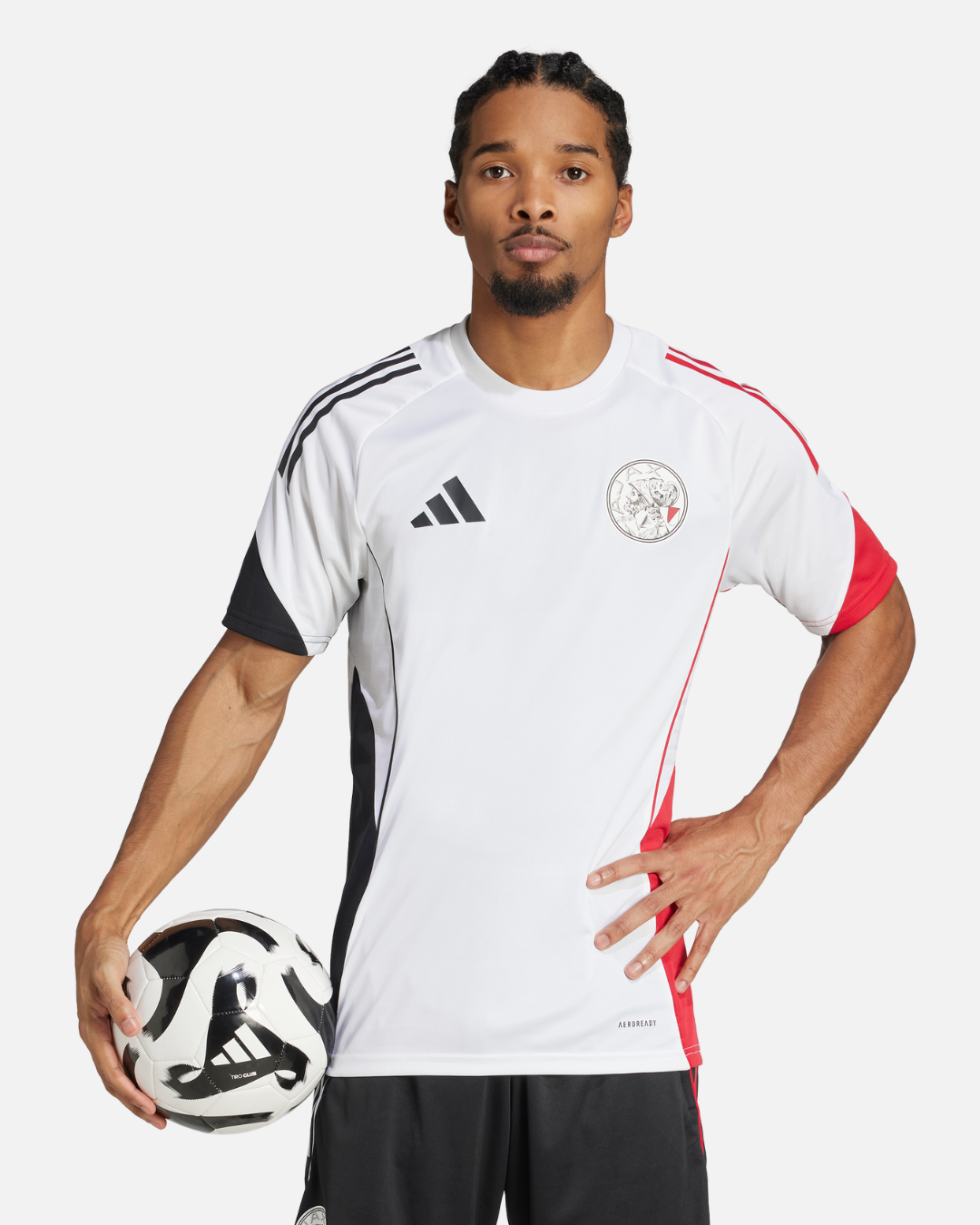 Maillot d'entrainement Ajax Amsterdam 2025/2026 - Blanc/Noir/Rouge