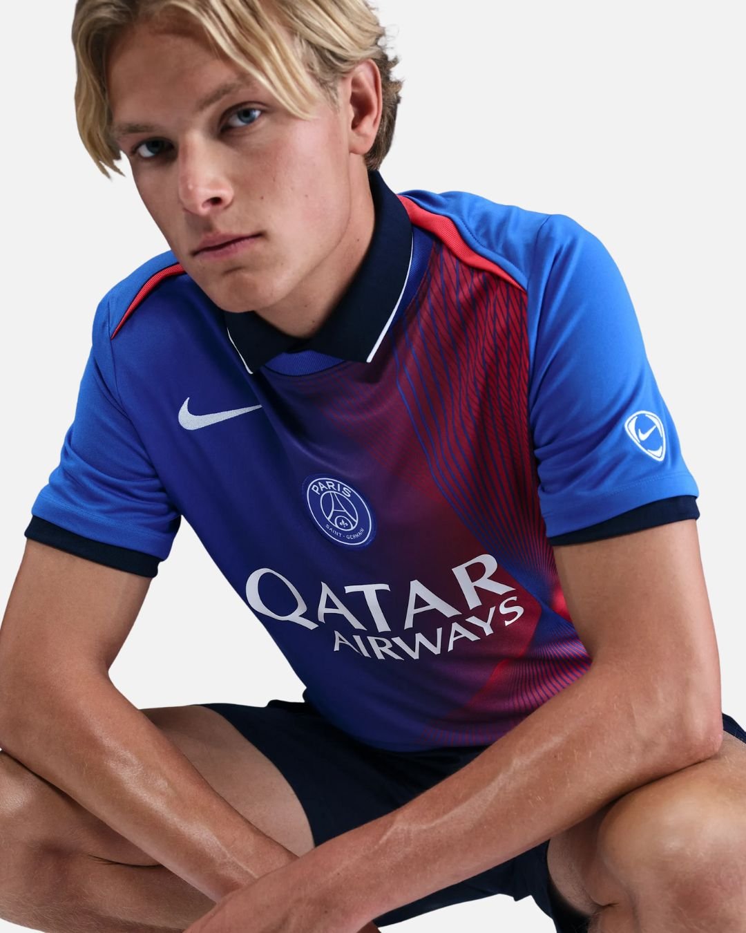 Maillot d'entraînement PSG Academy Pro Third 2025/2026 - Bleu/Rouge