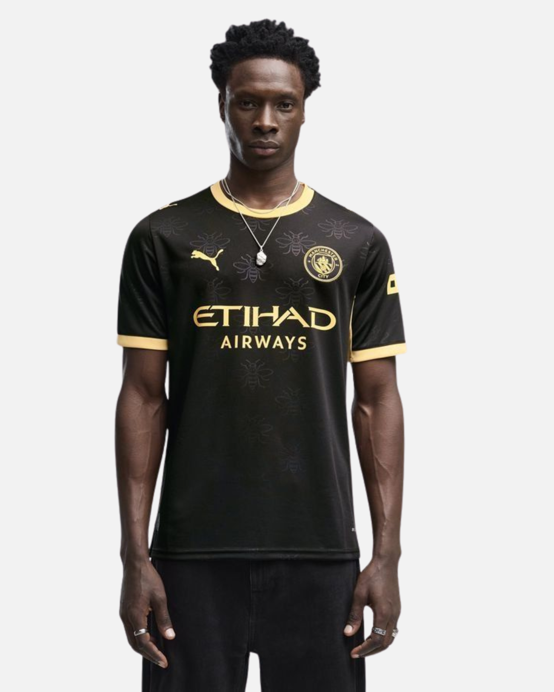 Maillot Extérieur Manchester City 2026/2027 - Noir/Doré