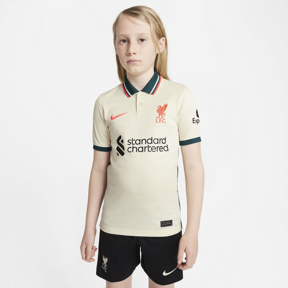 Maillot Liverpool Extérieur Junior 2021/2022 - Blanc