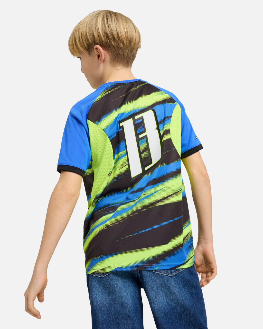 Maillot OM Faster 2024/2025 Junior - Vert/Bleu/Noir